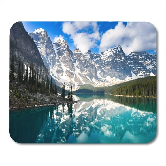 Alberta Moraine Lake Rocky Mountains Canada Louise Landscape Scenery Mousepad Mouse Pad Mouse Mat 9x10 inch