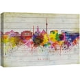 thumbnail image 3 of PixonSign Canvas Print Wall Art Germany Paint Splatter Landmarks Architecture & Maps Cities Illustrations Modern Art Global Scenic Colorful Multicolor Ultra for Living Room, Bedroom, Office - 32"x48", 3 of 5