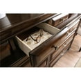 thumbnail image 5 of Bowery Hill Wood 10-Drawer Double Dresser in Brown Cherry, 5 of 5