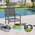 thumbnail image 5 of ACEGOSES Outdoor Patio Dining Chairs Set of 2, Stackable Textilene Chairs for Garden, Porch and Poolside, Gray, 5 of 5