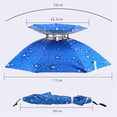 thumbnail image 3 of Double-layer Hat Umbrella Anti-ultraviolet Sunscreen Cap Fishing Parasol Breathable Anti-rain Umbrella Cap, 3 of 7