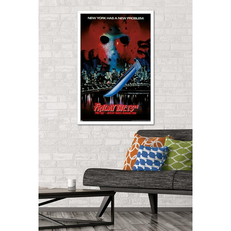 Friday The 13th Part ViII: Jason Takes Manhattan - One Sheet Wall Poster,  22.375 x 34, Framed 