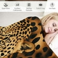 thumbnail image 3 of HENGT  3D Leopard Flannel Throw Blanket, 280 GSM Lightweight Cheetah Blanket for Couch Sofa Bed, Super Soft Cozy Warm Blankets, , Brown, 3 of 6
