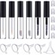 thumbnail image 1 of Tubo de rímel vacío de 4ml, tubo de delineador de ojos y tubos de brillo de labios, botella contenedora de crema de pestañas negra con embudos, pipetas de transferencia, 1 of 5