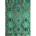 thumbnail image 1 of Ahgly Company Indoor Rectangle Southwestern Turquoise Blue Country Area Rugs, 5' x 8', 1 of 4