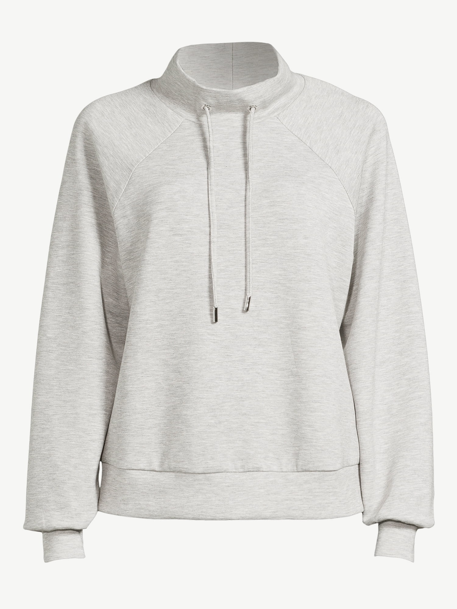 Scoop Women's and Women’s Plus Ultimate ScubaKnit Funnel Neck Sweatshirt, Sizes XS-4X