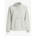 thumbnail image 4 of Scoop Women's and Women’s Plus Ultimate ScubaKnit Funnel Neck Sweatshirt, Sizes XS-4X, 4 of 5