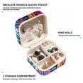 thumbnail image 2 of Graffiti Travel Portable Square Jewelry Stand with Box, Display, and Bracelet Holder - Ideal for Rings, Earrings, Necklaces, and More - Suitable for Girls and Women, 2 of 6