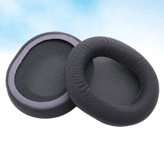 FOMIYES 1 Pair Black Replacement Soft Sponge Headphone Accessories for Comfortable and Use