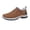 Brown, variant on Men's Slip On Winter Boots, Orthopedic Hiking Booties Walking Shoes, Suede Fleece Lined Arch Support Deep Tread Outdoor Hiking Work Cold Weather Shoes Brown