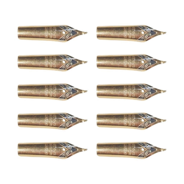 Puntas de repuesto para pluma estilográfica, ligeras, de metal, para escribir firmas Estilo D