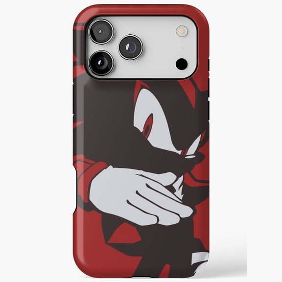 Normal Black Shadow Hedgehog Anime iPhone Case 17 11 12 13 14 15 16 Pro Max up to size 5XL