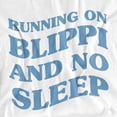 thumbnail image 2 of Blippi Running on Blippi and No Sleep Unisex Adult Long-Sleeve T Shirt, White, Medium, 2 of 3