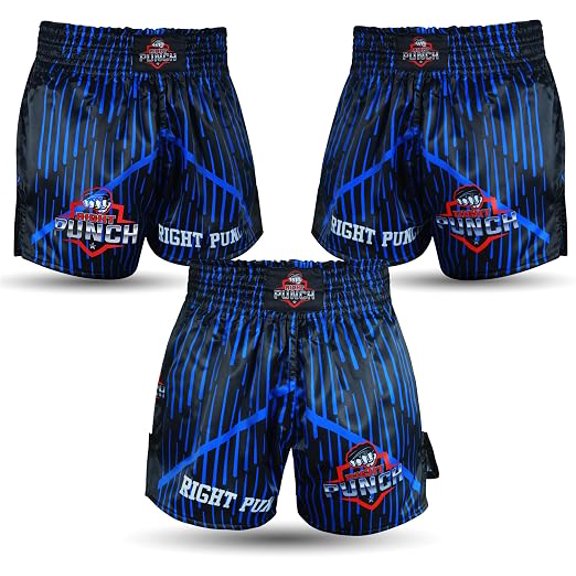 Muay Thai Fight Shorts, MMA Training Shorts for Kickboxing, Grappling, Cage Fighting & Martial Arts
