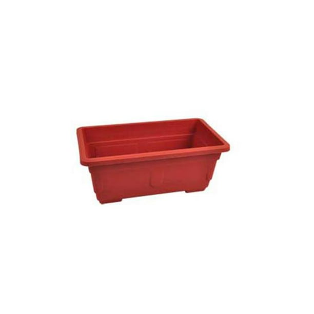 Rectangular plastic flower pot Case of 16