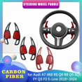 thumbnail image 2 of Car Steering Wheel Paddle for Audi A7 4K8 RS Q8 R8 Q5 SQ5 FY Q3 F3 S-Line 2018~2024 ABS Shifter Gear Shift, 2 of 7