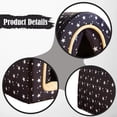 thumbnail image 4 of Cama cueva para gatos con 2 formas de uso. Casita reutilizable con base antideslizante para perros y mascotas. Ideal para cachorros, perros pequeños y Estrella, 4 of 5