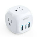 Anker 321 20W Outlet Extender w/3 Outlets, 2 USB-A & 1 USB-C Ports