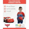 thumbnail image 3 of Disney Pixar Cars Lightning McQueen Little Boys Fleece Pullover Hoodie Red 6, 3 of 5