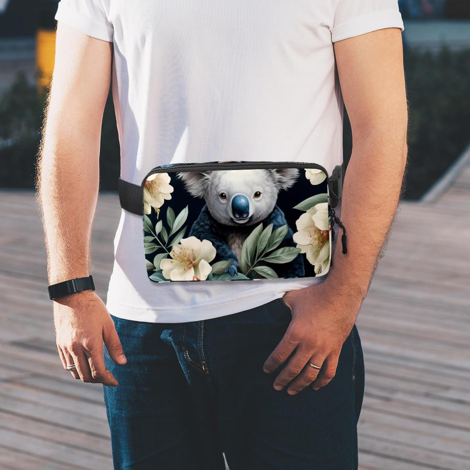 Koala Lightweight, Adjustable Running Belt with Extension Strap, Unisex Waist Bag, Fanny Pack, Cross Body Bag