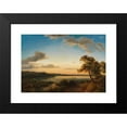 thumbnail image 2 of Kilian Metzinger 18x14 Black Modern Framed Museum Art Print Titled - Morning Soul Landscape with the Returning Fisherman (1864), 2 of 5