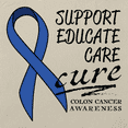 thumbnail image 4 of Inktastic Support, Educate, Care, Cure Colon Cancer Awareness Tote Bag, 4 of 5