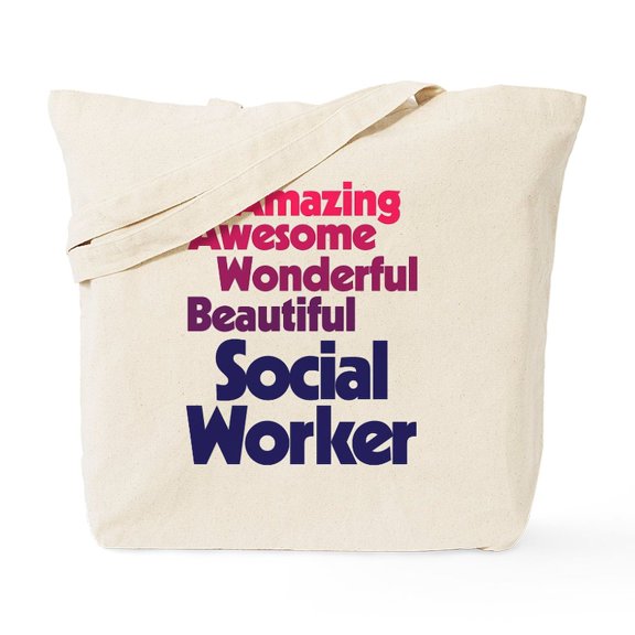 CafePress - Amazing Awesome Wonderful Beautiful Socia Tote Bag - Unisex Canvas Tote Bag, Beige, 1-Piece