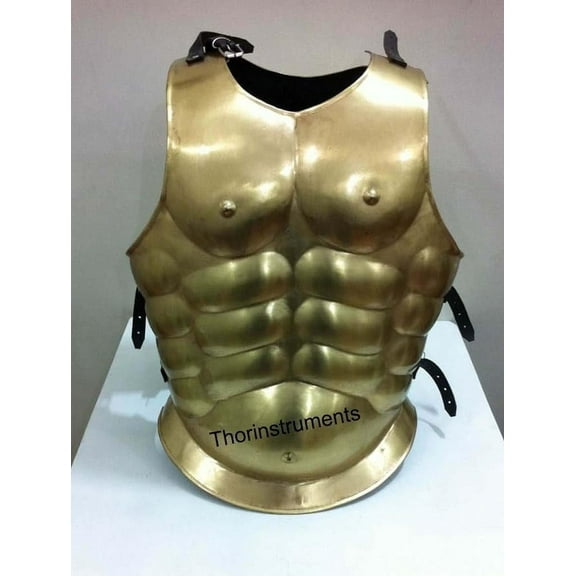 THOR INSTRUMENTS Medieval Antique Brass Body Armor Chestplate Muscle Armour Costume Rustic Vintage Home Decor Gifts