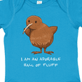 thumbnail image 4 of Inktastic I Am an Adorable Ball of Fluff Cute Kiwi Bird Boys or Girls Baby Bodysuit, 4 of 5