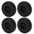 thumbnail image 1 of RC Car Tyre Wheel, Exquisite Workmanship 4PCS Excellent RC Car Tires Tyre Wheel  For WPL B14 B24 C14 C24 For MN D90 D91 D96 D99 R789BL Black,R789S Silver, 1 of 8