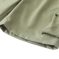 thumbnail image 4 of Coorders George Summer Lightweight Drawstring Cargo Shorts with Pockets, Mens Shorts Clearance, Army Green, L, 4 of 6