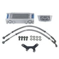 thumbnail image 2 of Motorcycle Oil Radiator, Engine Oil Cooler Radiator Set High Efficiency Increase Power  For Dirt Pit Bike, 2 of 8