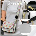 thumbnail image 5 of TSOVTHRID Small Crossbody Bag for Women, Cell Phone Purse, Women's Shoulder Handbags Wallet Purse with Zipper Inner Pocket, Capybara Ice Cream Cupcake Cherry Star Print, 5 of 7