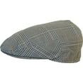 thumbnail image 2 of Summer Plaid Ivy Scally Driver Cap Polyester Flat Hat (Steel Gray / Medium), 2 of 3