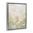 thumbnail image 2 of Stupell Industries Cottage Nursery Bunny in Meadow Gray Floating Frame Canvas Art, 17 x 21, by Arlington Prints, 2 of 8