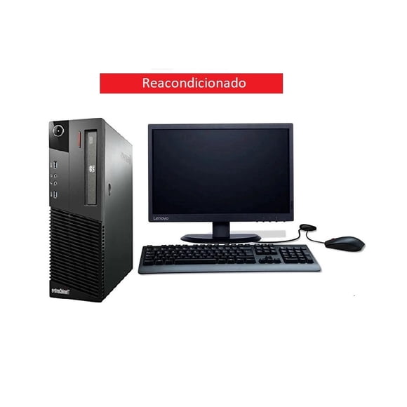 PC Lenovo M93 SFF- CORE I5 4TA- 8GB RAM- 1TB HDD- MONITOR 19"- Reacondicionado.