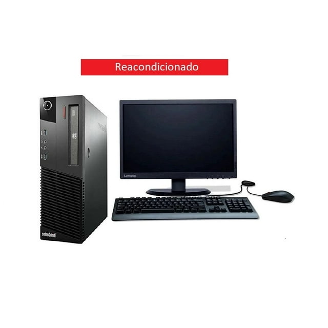 PC Lenovo M93 SFF- CORE I5 4TA- 8GB RAM- 1TB HDD- MONITOR 19"- Reacondicionado.