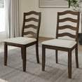 thumbnail image 2 of Castle Place Simple Timeless Wooden Dining Chair, Set of 2, Brown, 2 of 8