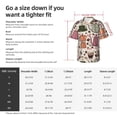 thumbnail image 6 of Lsque Vintage Coffee pattern Hawaiian Shirt for Men, Unisex Summer Beach Casual Short Sleeve Button Down Shirts-XX-Large, 6 of 9