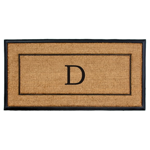 The General Monogram Doormat, 24" x 48", Letter D