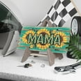 thumbnail image 3 of License Plate, Sunflower themed "MAMA" Decorative Front,Personalized Stainless Steel License Plate Cover For Men Women,12.2" X 6.2", 3 of 6