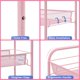 thumbnail image 4 of Carrito utilitario rodante TOOLF de 4 niveles, metal rosa, con 3 ganchos, 4 of 7