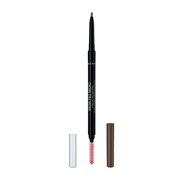 Rimmel Crayon à sourcil Brow Pro Microdefiner, formule crémeuse sans bavures, longue tenue et hydrofuge, 100% Sans Cruauté