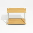 thumbnail image 3 of Furinno Turn-N-Tube 2-Tier No Tools Tube Shelf/End Table, Light Beech/White, 3 of 5