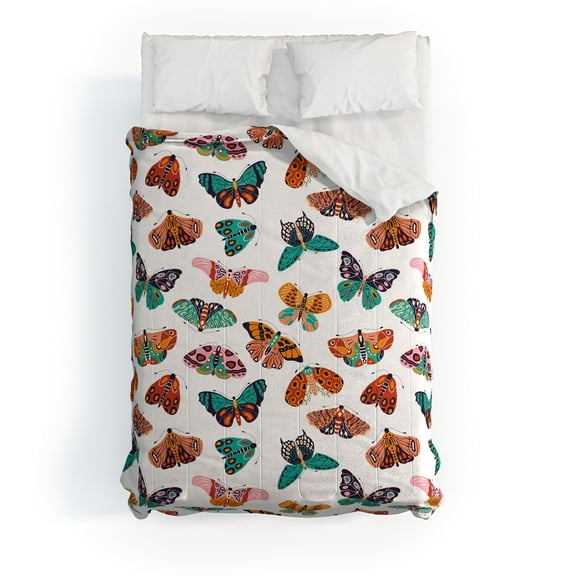Society6 BlueLela Spring Butterflies Pattern 003 Comforter Cotton Full