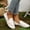 White, variant on SYMOID Womens Comfortable Slip-on Loafers - White Floral Embroidery Flat Heel Pu Shoes, Durable Easy To Clean Casual Office Footwear for Ladies,Size 41