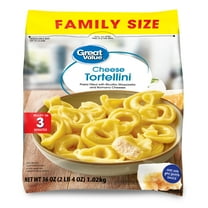 Great Value Family Size Cheese Tortellini Pasta, 36 oz Bag (Frozen)