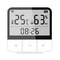 thumbnail image 1 of yingyy Home Office Smart WiFi Digital Display Hygrometer App Control Desktop Mini Temperature Humidity Meter Clock, 1 of 6