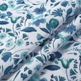 thumbnail image 5 of Printed Valance Curtains, Rod Pocket Leaf Flower Pattern Short Tier Curtain Valance, 5 of 7