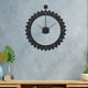 thumbnail image 5 of Engranaje mecánico Reloj de pared Sin tictac Reloj decorativo moderno Reloj de pared colgante minimalista Grande para sala de estar Oficina Casa , negro 50cmx59cm BLESIY reloj de pared, 5 of 8